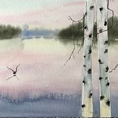 Mi Proyecto del curso: Paisajes atmosféricos en acuarela. Fine Arts, Painting, and Watercolor Painting project by Su Mendoza - 01.05.2022