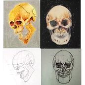 Mi Proyecto del curso: Dibujo anatómico de la cabeza humana. Fine Arts, Pencil Drawing, Drawing, Portrait Drawing, Realistic Drawing, and Figure Drawing project by Mairim Rojas - 01.03.2022