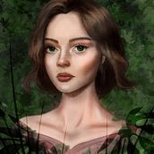 My project in Digital Fantasy Portraits with Photoshop course Ein Projekt aus dem Bereich Traditionelle Illustration, Zeichnung, Digitale Illustration, Porträtzeichnung, Digitale Zeichnung und Digitale Malerei von Anastasiia Rubtsova - 06.01.2022