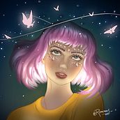 Mi Proyecto del curso: Iluminación y color para retratos digitales en Photoshop . Traditional illustration, Digital Illustration, and Digital Painting project by Romina - 01.03.2022