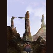 Ruinas Concep Art. Un proyecto de Ilustración tradicional, Ilustración digital, Videojuegos, Concept Art y Diseño de videojuegos de Javier Alfonso Demetrio Villegas Cotrina - 06.01.2022