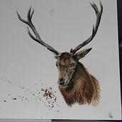 Mon projet du cours : Portraits expressifs d'animaux à l'aquarelle. Traditional illustration, Watercolor Painting, Realistic Drawing, and Naturalistic Illustration project by lilo-jolie - 01.06.2022