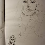 Mein Kursprojekt: Skizzenbuch für Porträts: Erkunde das menschliche Gesicht. Sketching, Drawing, Portrait Drawing, Artistic Drawing, and Sketchbook project by ve_voss - 01.06.2022