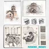 Mijn project in Illustrated Diary: Patrimonio_Indomito. Een project van Traditionele illustratie,  Schetsen,  Tekening, Sketchbook y  Illustratie met inkt van matiasaris95 - 20.12.2021