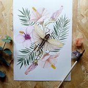 Mi Proyecto del curso: Dibujo y composición naturalista en acuarela. Un proyecto de Ilustración tradicional, Dibujo, Pintura a la acuarela e Ilustración naturalista				 de luzfri - 06.01.2022