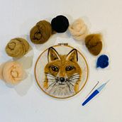 My project in Needle Felting: Paint Portraits with Wool course. Artesanato, Tecido, Ilustração naturalista, Feltragem com agulha, e Design têxtil projeto de jennystalbot - 06.01.2022
