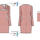 dress 2x2. Design, Traditional illustration, and Costume Design project by harry giovanni paredes moncada - 01.07.2022