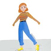 Mi Proyecto del curso: Creación de personajes femeninos estilo cartoon con Procreate. Traditional illustration, Digital Illustration, and Digital Drawing project by Mar Requena - 01.09.2022