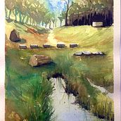 Mein Kursprojekt: Natürliche Aquarelllandschaften. Un progetto di Belle arti, Pittura e Pittura ad acquerello di Susanne Weiss - 07.01.2022