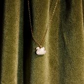 Ethereal Swan Necklace . Jewelr, Design, Floral, Plant Design, Arts, and Crafts project by Mallory Smith - 01.02.2022