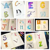 Abecedario creativo. Lettering, H, and Lettering project by Silvia Cebeira - 12.01.2021