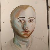 Mi Proyecto del curso: Retrato artístico en acuarela . Arte plastice, Pictura, Pictură în acuarelă și Desen de portret de Estela Sanz - 01.08.2022