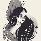 Mi Proyecto del curso: Técnicas de dibujo tradicional con Procreate. Traditional illustration, Drawing, Digital Illustration, Portrait Drawing, and Digital Drawing project by Laura Mimas - 01.08.2022