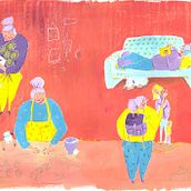 Mein Kursprojekt: Figurenentwicklung durch Beobachtungszeichnen Ein Projekt aus dem Bereich Traditionelle Illustration, Design von Figuren, Zeichnung und Sketchbook von Nadja Bieri - 08.01.2022