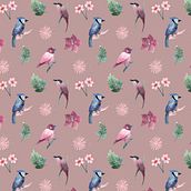 My birds. Un proyecto de Ilustración tradicional, Pattern Design, Dibujo, Ilustración digital e Ilustración botánica de boglarka_dobo - 08.01.2022