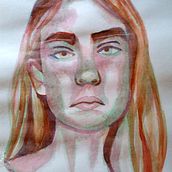 Mi Proyecto del curso: Retrato artístico en acuarela. Fine Arts, Painting, Watercolor Painting, and Portrait Drawing project by Kimberly Espinoza Cortez - 01.08.2022