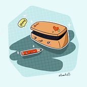 Primo esercizio di illustrazione stile KAWAII. Traditional illustration project by Sami Drawings - 01.07.2022