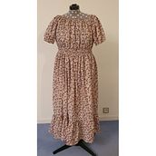 Mon projet du cours : Couture : concevez et créez une robe longue froncée. Arts, Crafts, Fashion Design, Sewing, DIY, Patternmaking, and Dressmaking project by Anne-Marie - 01.08.2022