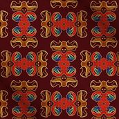 first steps with repeating pattern. Traditional illustration project by Anna Alexandra - 01.08.2022