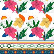 Meu projeto do curso: Design de estampa para superfície têxtil com Photoshop. Traditional illustration, Costume Design, Pattern Design, Fashion Design, Digital Illustration, and Textile Printing project by Silvana Barbosa da Silva Lima - 01.07.2022