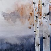 Mon projet du cours : Paysages atmosphériques à l'aquarelle. Un progetto di Belle arti, Pittura e Pittura ad acquerello di melanie_landry450 - 08.01.2022