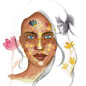 Mi Proyecto del curso: Retrato ilustrado en acuarela. Traditional illustration, Fine Arts, Painting, Drawing, Watercolor Painting, Portrait Drawing, and Artistic Drawing project by Vanessa Abad - 12.02.2021