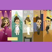 Los 50 de la Reina del Tex Mex 💜 (Anime-Chibi Style). Projekt z dziedziny Trad, c, jna ilustracja, Design, Projektowanie postaci, Ilustracja c, frowa,  R, sunek art, st i czn użytkownika Grex - 14.04.2021