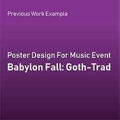 Poster Design for Music Event 'Babylon Fall: Goth-Trad'. Traditional illustration, Vector Illustration, and Graphic Design project by Tristan Tarn-Weir - 09.28.2018