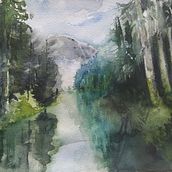 My project in Atmospheric Landscapes in Watercolor  course. Projekt z dziedziny  Sztuki piękne,  Malarstwo i Malowanie akwarelą użytkownika Agata Rygielska - 07.01.2021