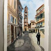 Il mio progetto del corso: Tecniche moderne di acquerello paesaggistico. Painting, and Watercolor Painting project by lucacastorani - 01.09.2022