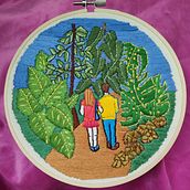 Mon projet du cours : Introduction à la broderie botanique. Embroider, and Textile Design project by Luciana Barbe - 01.10.2022