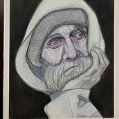My project in Chiaroscuro Creative Portrait with Pencils course. Traditional illustration, Pencil Drawing, Portrait Drawing, Artistic Drawing, and Colored Pencil Drawing project by 57harrisl - 01.11.2022