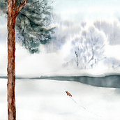 My project in Atmospheric Landscapes in Watercolor  course. Un progetto di Belle arti, Pittura e Pittura ad acquerello di Tala Lavinia - 09.01.2022