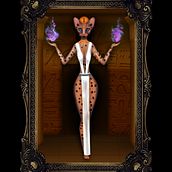 Bastet. Ilustração tradicional projeto de Viki Berre - 10.01.2022