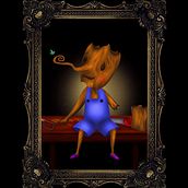 Pinocho. Ilustração tradicional projeto de Viki Berre - 10.01.2022