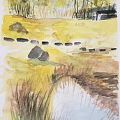 My project in Natural Landscapes in Watercolor course. Fine Arts, Painting, and Watercolor Painting project by Laurie - 01.10.2022