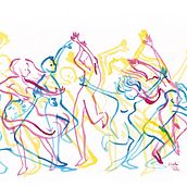 Vous vous souvenez de ces samedis soirs ?. Een project van Traditionele illustratie van daphne_illus - 10.01.2022