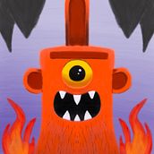 My project in Illustration Techniques and Styles with Procreate course: The Balrog ! :D Ein Projekt aus dem Bereich Traditionelle Illustration, Digitale Illustration und Digitale Zeichnung von Andrea Guardavilla - 10.01.2022