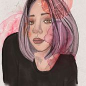 Retrato ilustrado con Procreate . % Elizabeth Maya tarafından hazırlanan Geleneksel illüstras, on, Vektör İllüstras, onu, Dijital İllüstras, on, Ve Portre Çizimi projesi - 11.07.2021