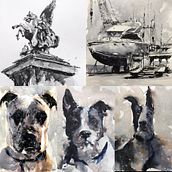 Watercolor Portraits. Painting project by Al - 01.10.2022