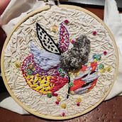 Mi Proyecto del curso: Bordado creativo: revolución a puntadas . Un progetto di Creatività, Ricamo e Textile Design di sabrinasanchez1509 - 09.01.2021