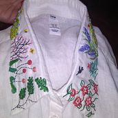 Meu projeto do curso: Técnicas básicas de bordado: pontos, composições e escalas cromáticas. Een project van Kostuumontwerp, Borduurwerk, Textielontwerp, Ontwerp van accessoires y Kleurentheorie van Renata Unruh - 08.01.2022