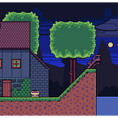 Mi Proyecto del curso: Creación de escenarios pixel art para videojuegos. Projekt z dziedziny Animacje 2D, Animacje 3D, Gr, komputerowe, Pixel art, Projektowanie gier komputerow, ch i Tworzenie gier wideo użytkownika Judit - 20.12.2021