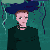 Frankenstein o el malhumorado Prometeo. Traditional illustration, Character Design, and Editorial Design project by Silvia Coronado - 01.11.2022
