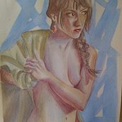 Mi Proyecto del curso: Figura humana en acuarela. Traditional illustration, Fine Arts, Painting, Watercolor Painting, Realistic Drawing, and Figure Drawing project by Mariana Palacios - 01.09.2022