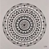 Meu projeto do curso: A arte de desenhar mandalas: crie padrões geométricos. Drawing project by Vitória Menegazzo - 01.11.2022