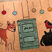 Gocco print for Xmas. Screen Printing project by cozyredwolf - 12.01.2021
