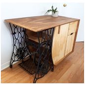 FINAL PROJECT, Mix with an old sewing machine. Arts, Crafts, Furniture Design, Making, Interior Design, DIY, and Woodworking project by frederic.stemarie - 01.12.2022