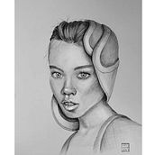 Mi Proyecto del curso: Retrato realista con bolígrafo. Traditional illustration, Drawing, Portrait Drawing, Realistic Drawing, and Artistic Drawing project by Verónica Vicente Ramos - 01.12.2022