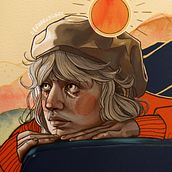 Mi Proyecto del curso: Retrato ilustrado con Procreate. Un proyecto de Ilustración tradicional, Ilustración digital, Dibujo de Retrato, Pintura a la acuarela, Dibujo digital y Dibujo con lápices de colores de Carolina Gabaldón - 12.01.2022